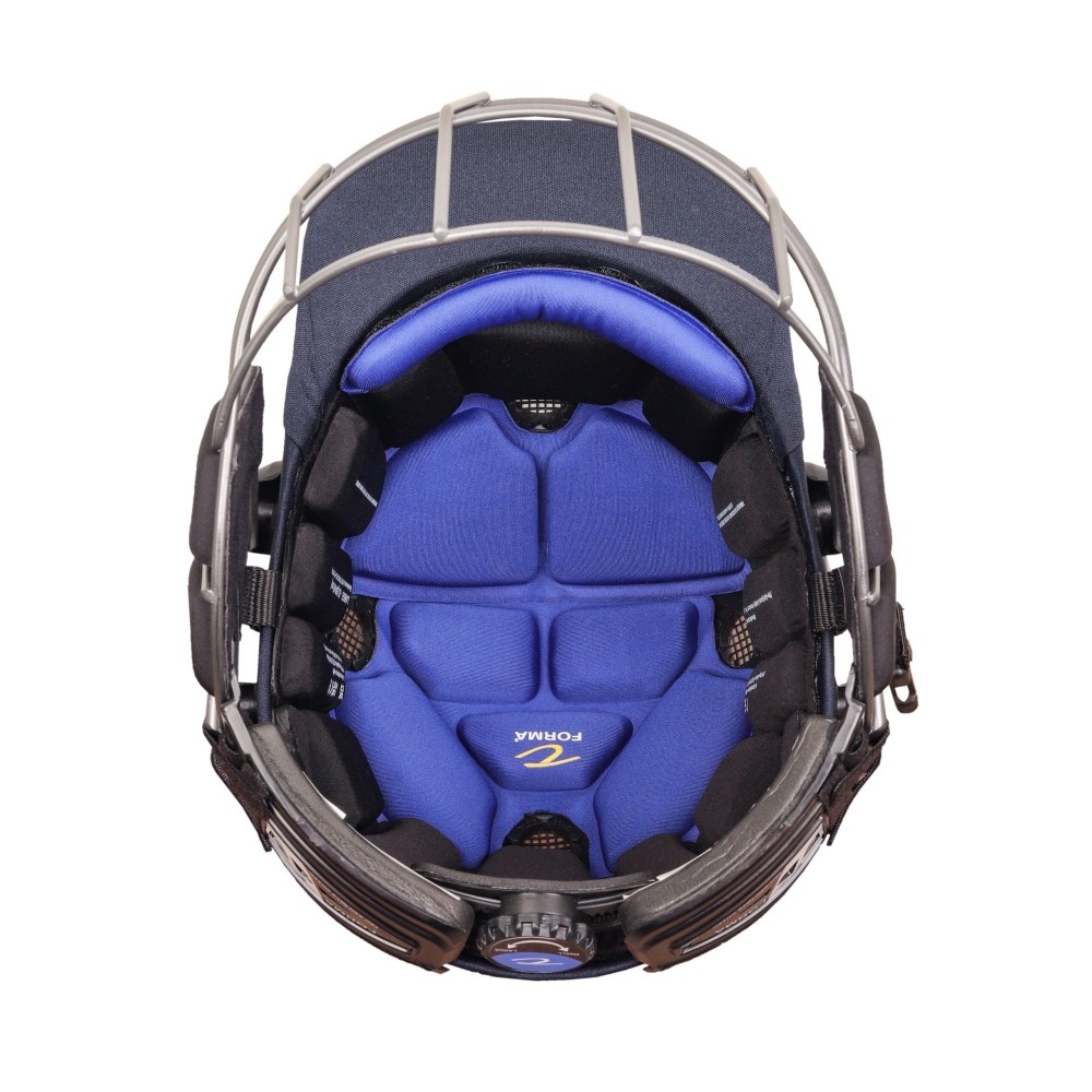 Forma Air Cross Pro Maxx Mild Steel Cricket Helmet - Navy blue