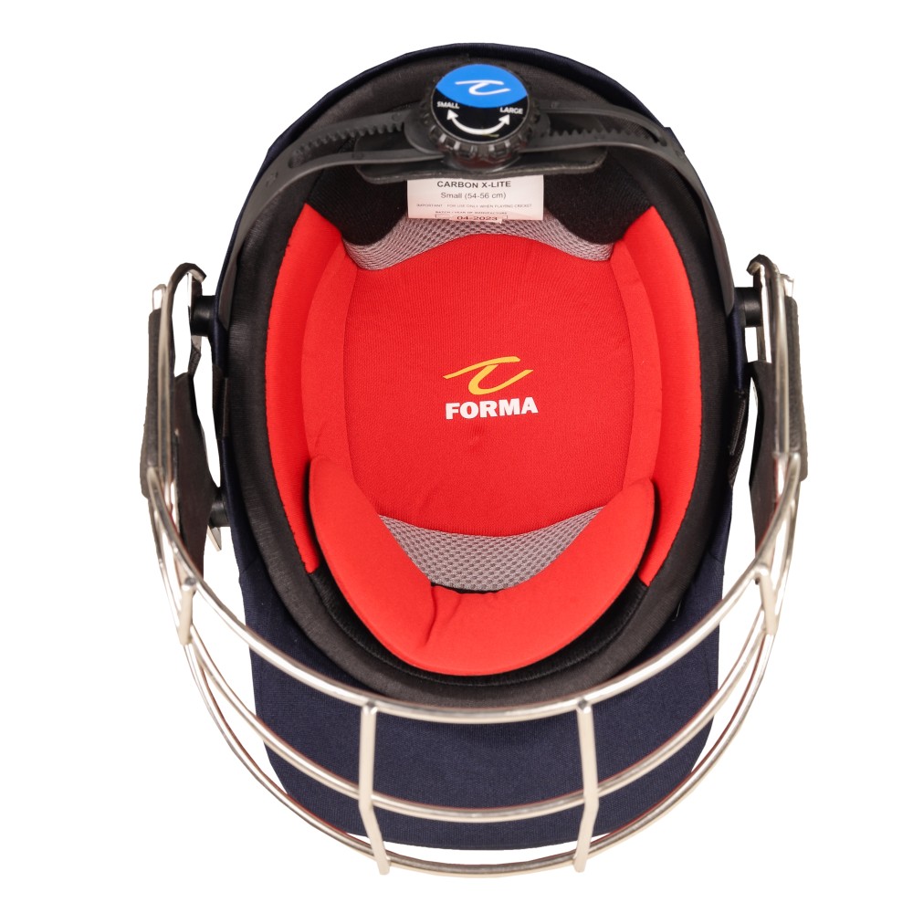Forma Carbon X Lite Stainless Steel Cricket Helmet -Navy Blue