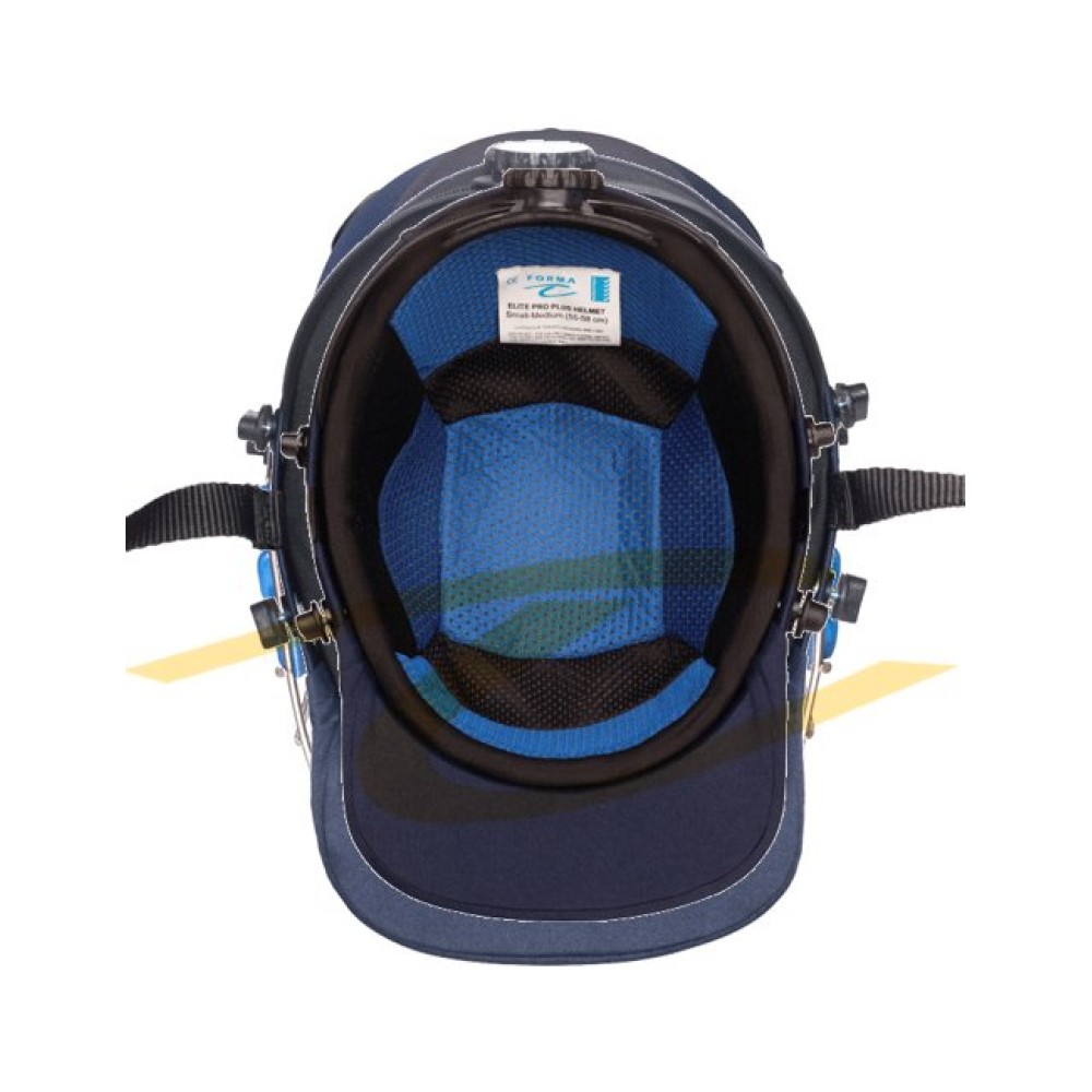 Forma Elite Pro Plus Stainless Steel Cricket Helmet -Navy blue