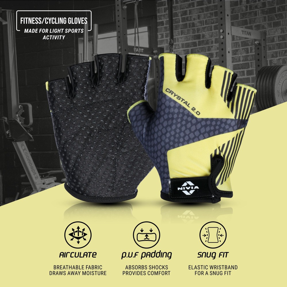 Nivia Crystal 2.0 Gym Gloves Nivia Crystal 2.0 Gym Gloves