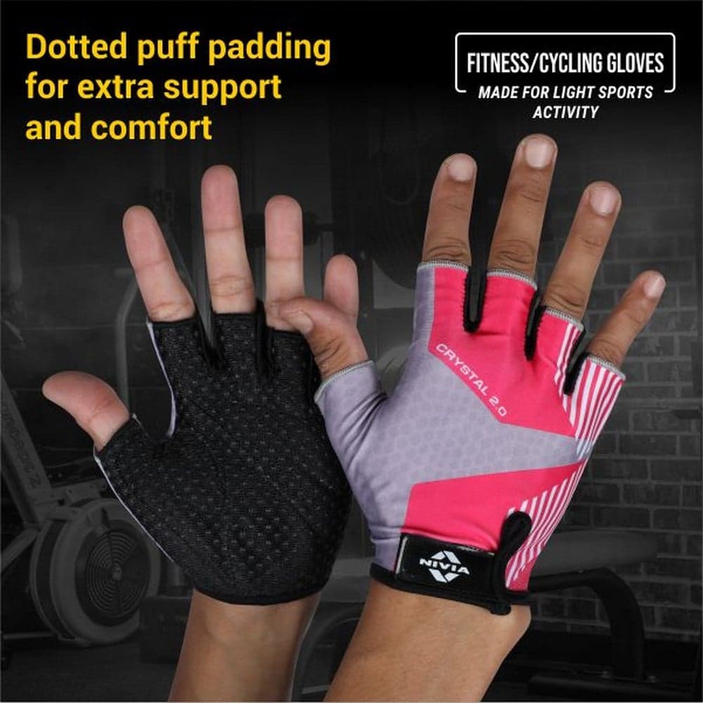 Nivia Crystal 2.0 Gym Gloves Nivia Crystal 2.0 Gym Gloves