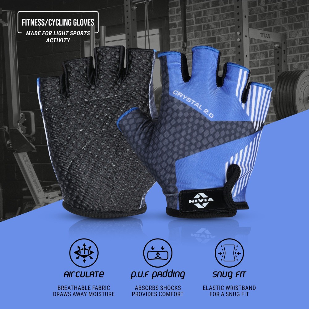 Nivia Crystal 2.0 Gym Gloves Nivia Crystal 2.0 Gym Gloves