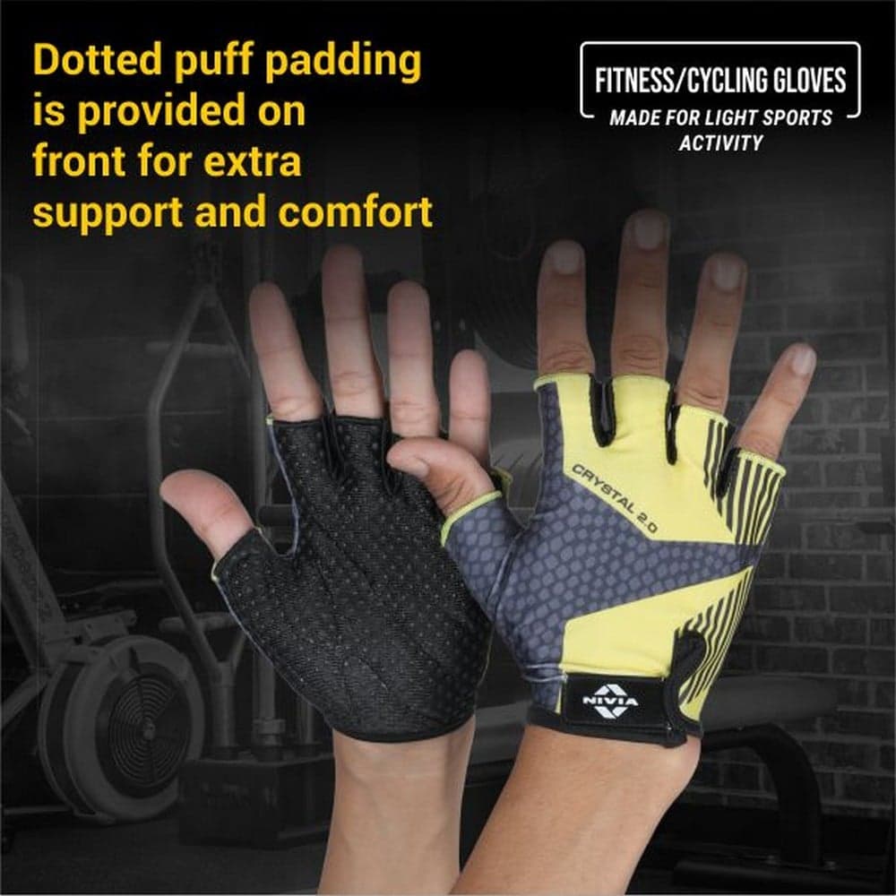 Nivia Crystal 2.0 Gym Gloves Nivia Crystal 2.0 Gym Gloves