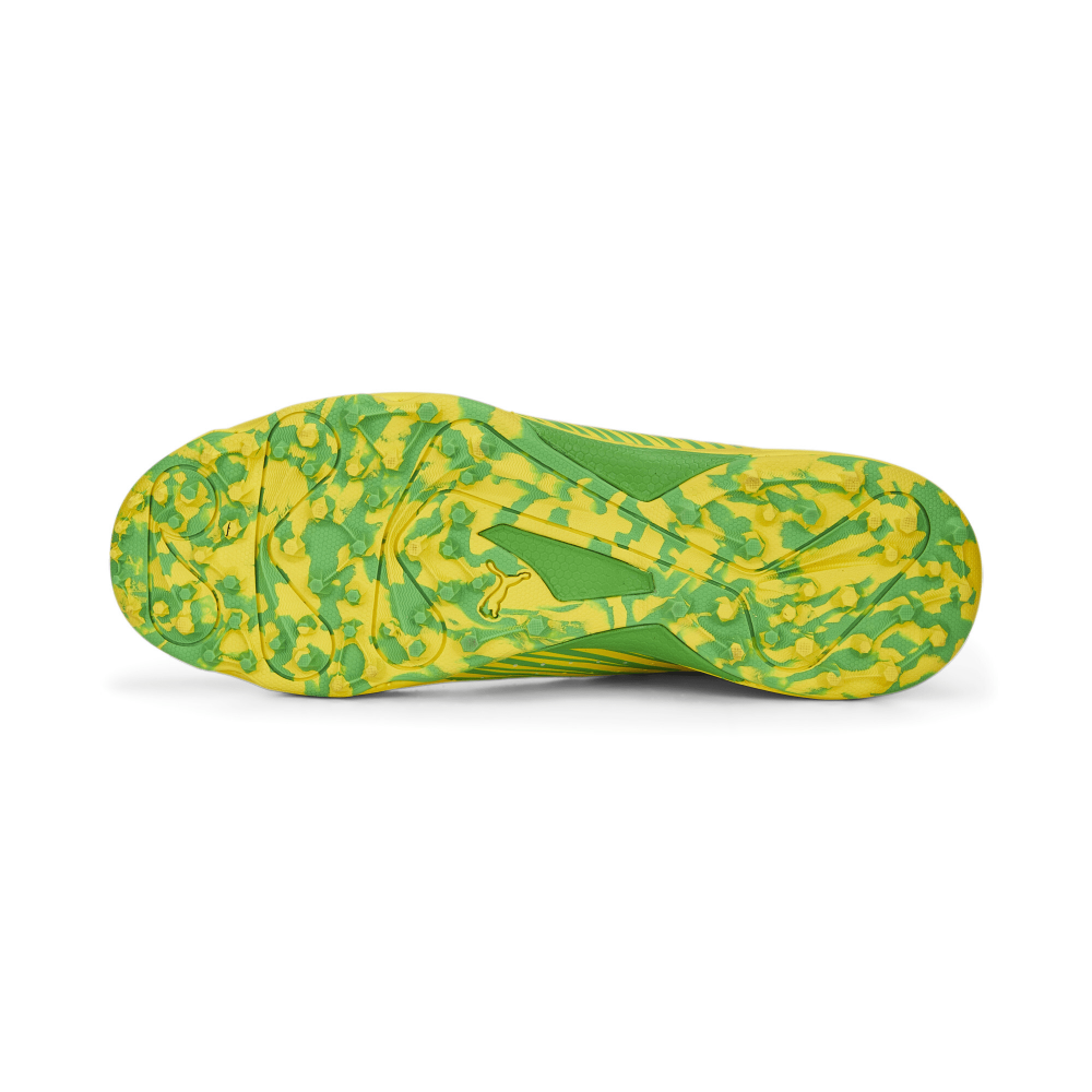 Puma 22 FH Rubber Unisex Cricket Shoes - Vibrant Yellow-PUMA Green