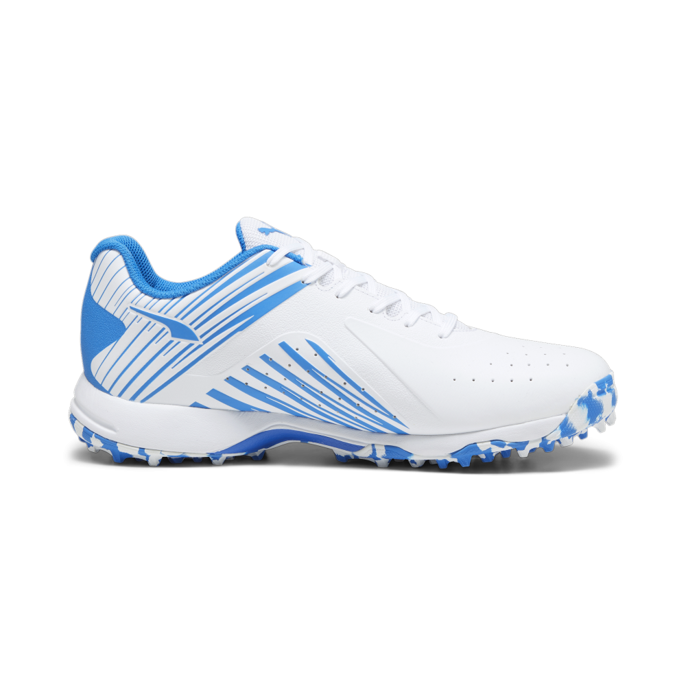 Puma 22 FH Rubber Unisex Cricket Shoes - White-Ultra Blue