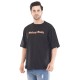Whitedot Walking Death Cotton Tshirt - Black Drop Shoulder 