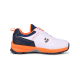 SG CLUB 6.0 Cricket Shoe: Classic White with Navy and Orange Accents for Style and Performance