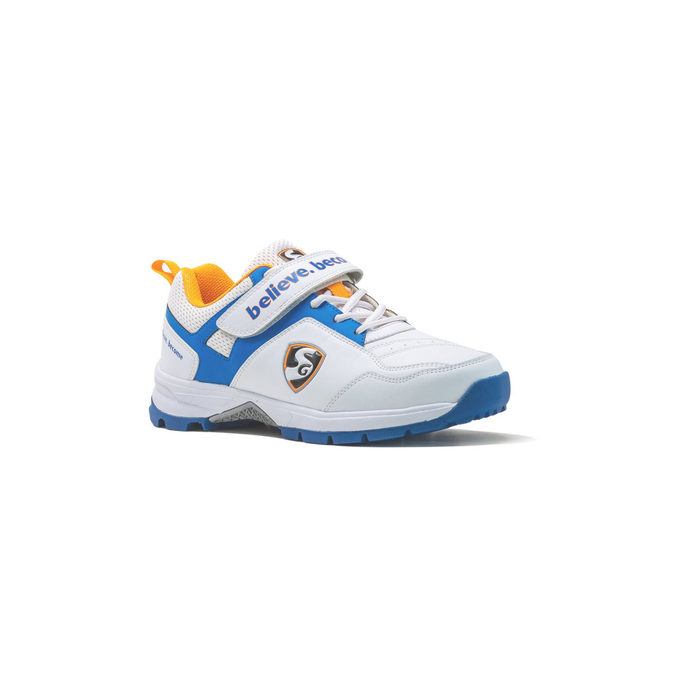 SG CENTURY 6.0 Cricket - Sleek Design in White/Royal Blue/Orange for Optimal Performance SG CENTURY 6.0 Cricket - Sleek Design in White/Royal Blue/Orange for Optimal Performance