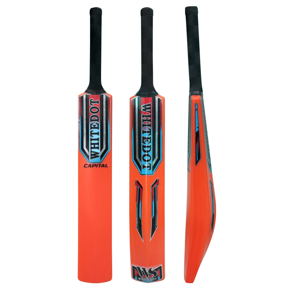 Capital Orange Heavy Duty Plastic Cricket Bat for Heavy and Light Tennis Ball Capital Orange Heavy Duty Plastic Cricket Bat for Heavy and Light Tennis Ball